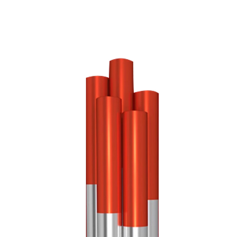 Agujas de tungsteno rojas/grises utilizadas para soldar materiales de alta resistencia